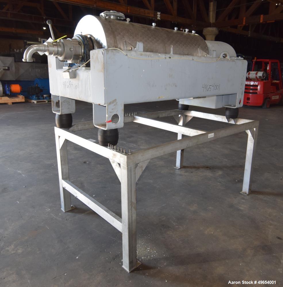 Used Flottweg Z4D-3/441 Semi-Sanitary Tricanter Solid Bowl Decanter Centrifuge