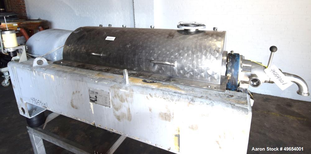 Used Flottweg Z4D-3/441 Semi-Sanitary Tricanter Solid Bowl Decanter Centrifuge