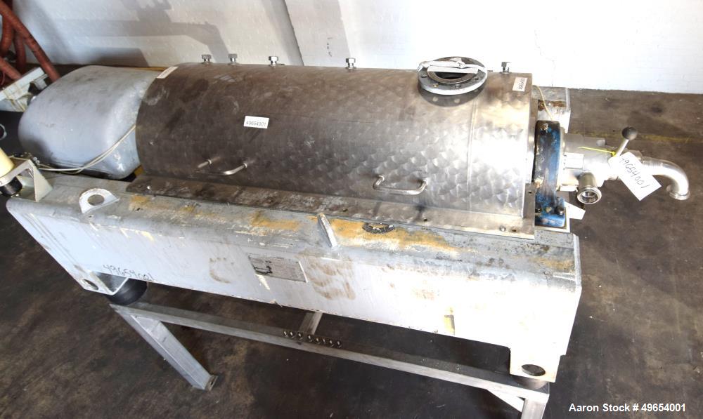 Used Flottweg Z4D-3/441 Semi-Sanitary Tricanter Solid Bowl Decanter Centrifuge
