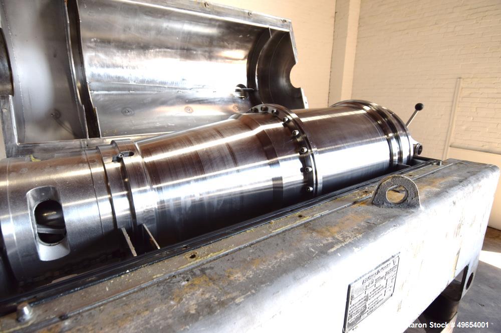 Used Flottweg Z4D-3/441 Semi-Sanitary Tricanter Solid Bowl Decanter Centrifuge