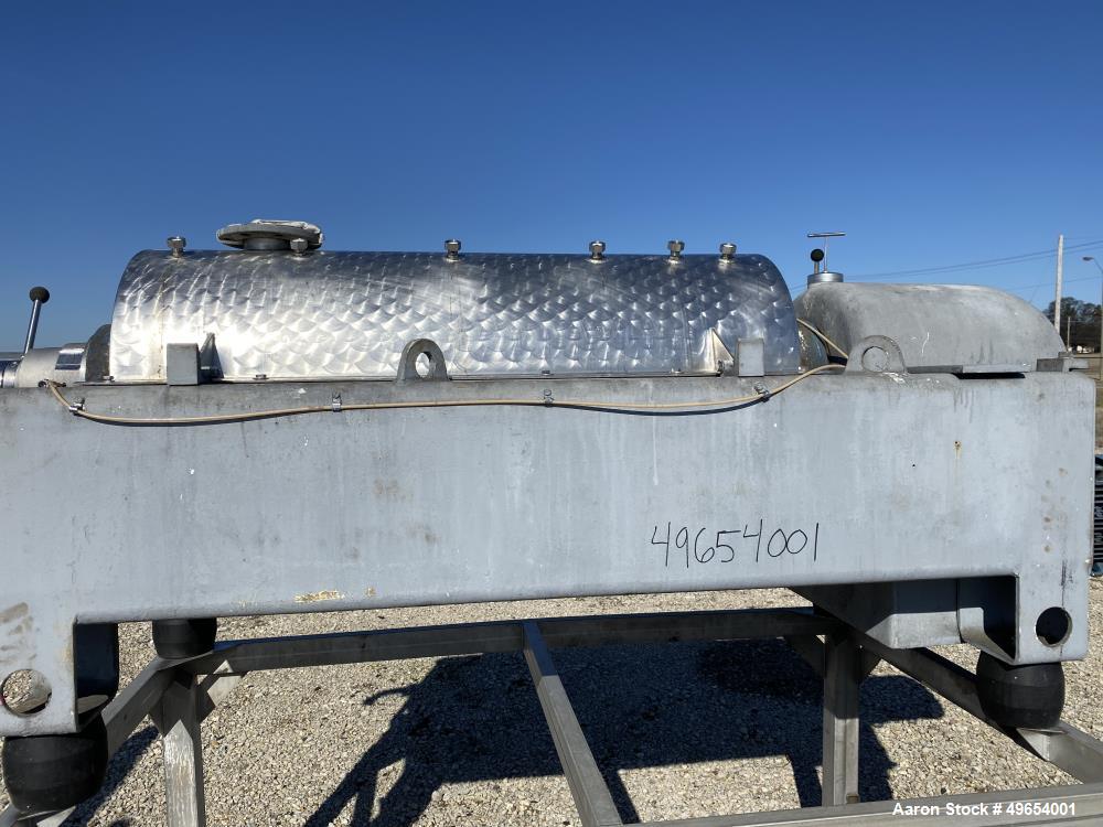 Used Flottweg Z4D-3/441 Semi-Sanitary Tricanter Solid Bowl Decanter Centrifuge