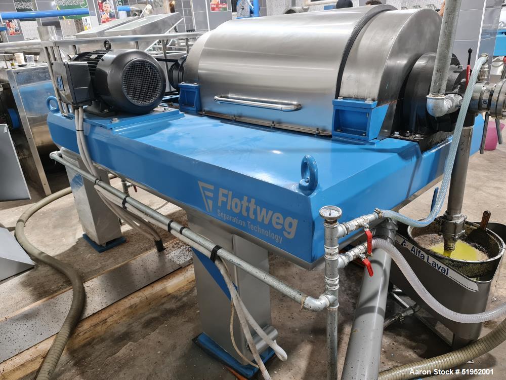 Used Flottweg Z42 Tricanter Solid Bowl Decanter Centrifuge