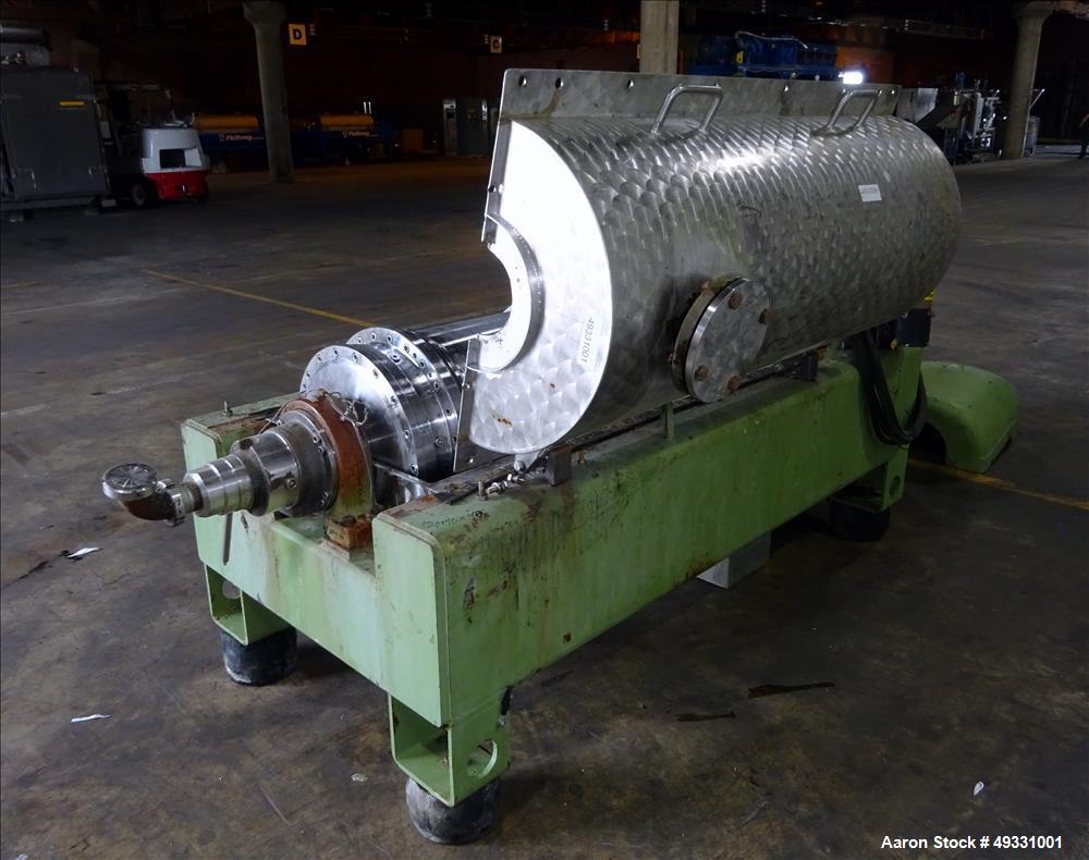 Used Flottweg Z4D-3/441 Tricanter Solid Bowl Decanter Centrifuge.