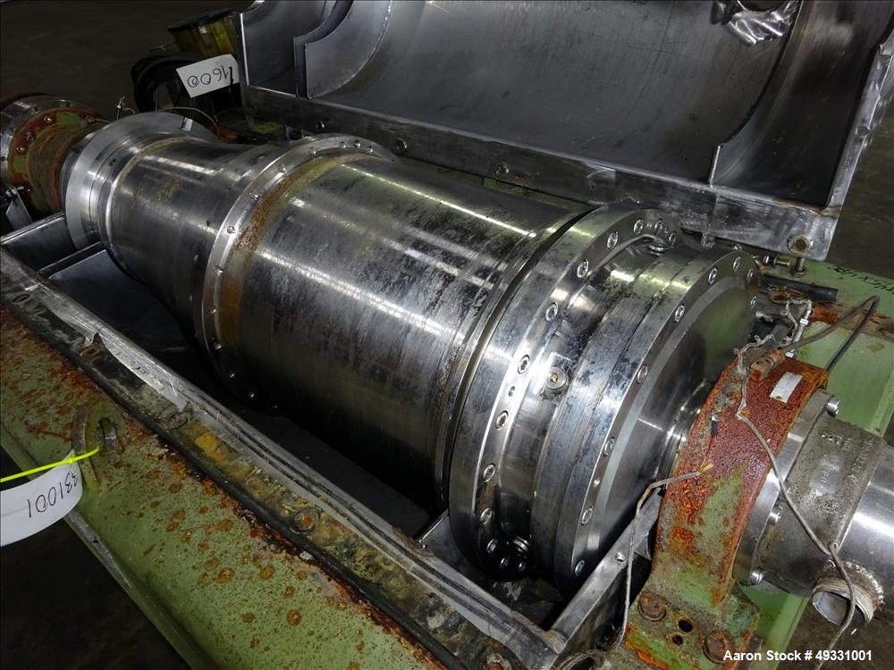 Used Flottweg Z4D-3/441 Tricanter Solid Bowl Decanter Centrifuge.