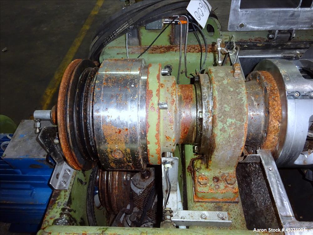 Used Flottweg Z4D-3/441 Tricanter Solid Bowl Decanter Centrifuge.