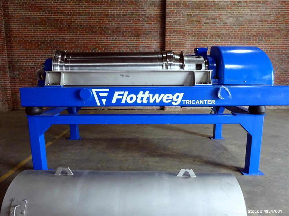 Used Flottweg Z53-4/464 Solid Bowl Tricanter Centrifuge