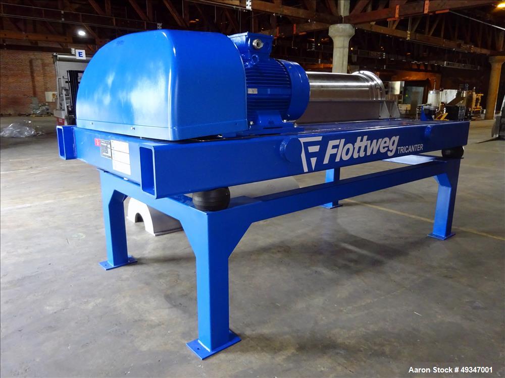 Used Flottweg Z53-4/464 Solid Bowl Tricanter Centrifuge