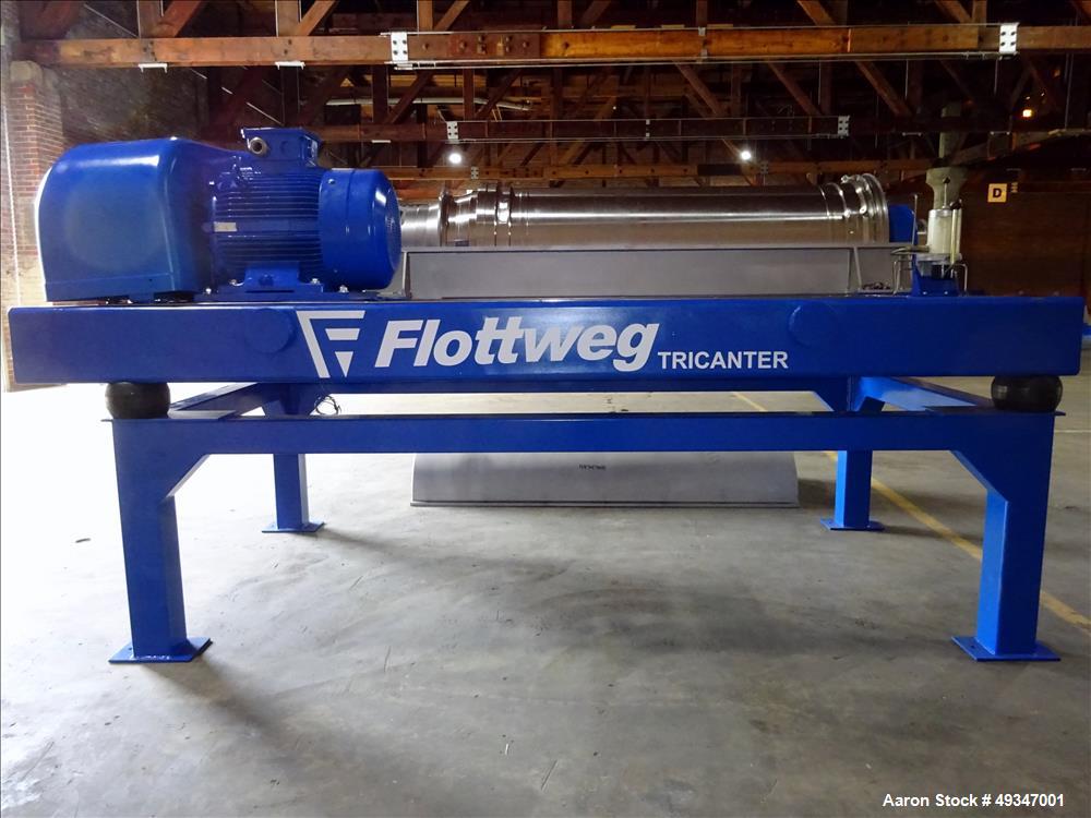 Used Flottweg Z53-4/464 Solid Bowl Tricanter Centrifuge