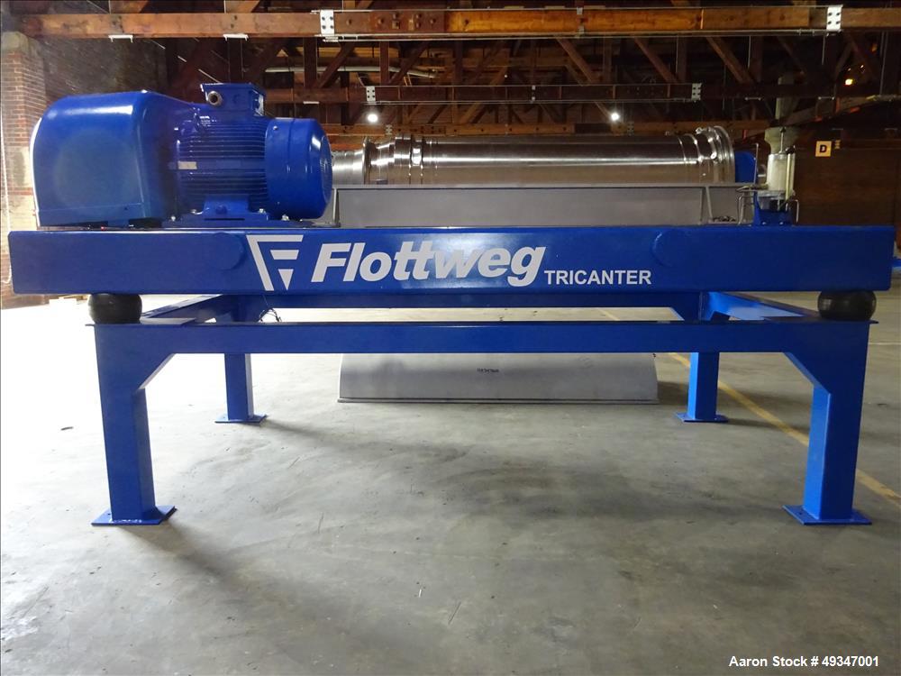 Used Flottweg Z53-4/464 Solid Bowl Tricanter Centrifuge