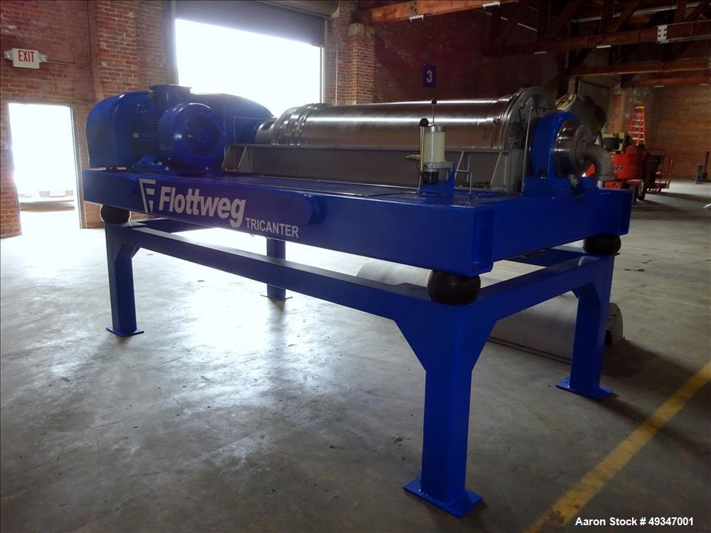 Used Flottweg Z53-4/464 Solid Bowl Tricanter Centrifuge