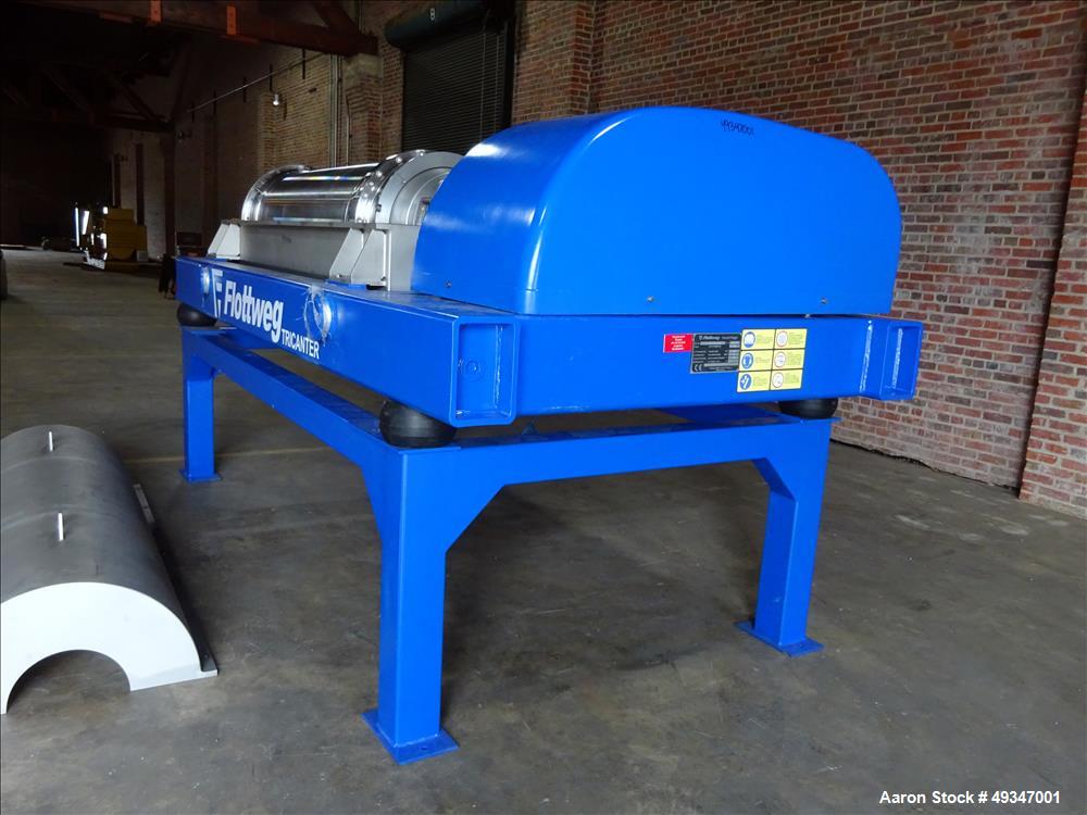 Used Flottweg Z53-4/464 Solid Bowl Tricanter Centrifuge