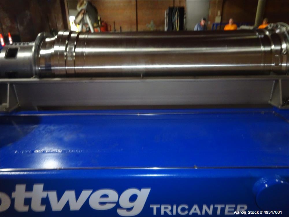 Used Flottweg Z53-4/464 Solid Bowl Tricanter Centrifuge