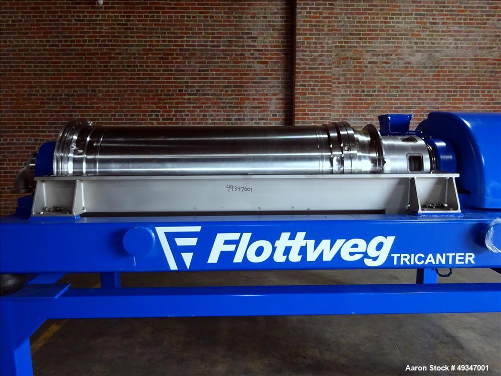 Used Flottweg Z53-4/464 Solid Bowl Tricanter Centrifuge