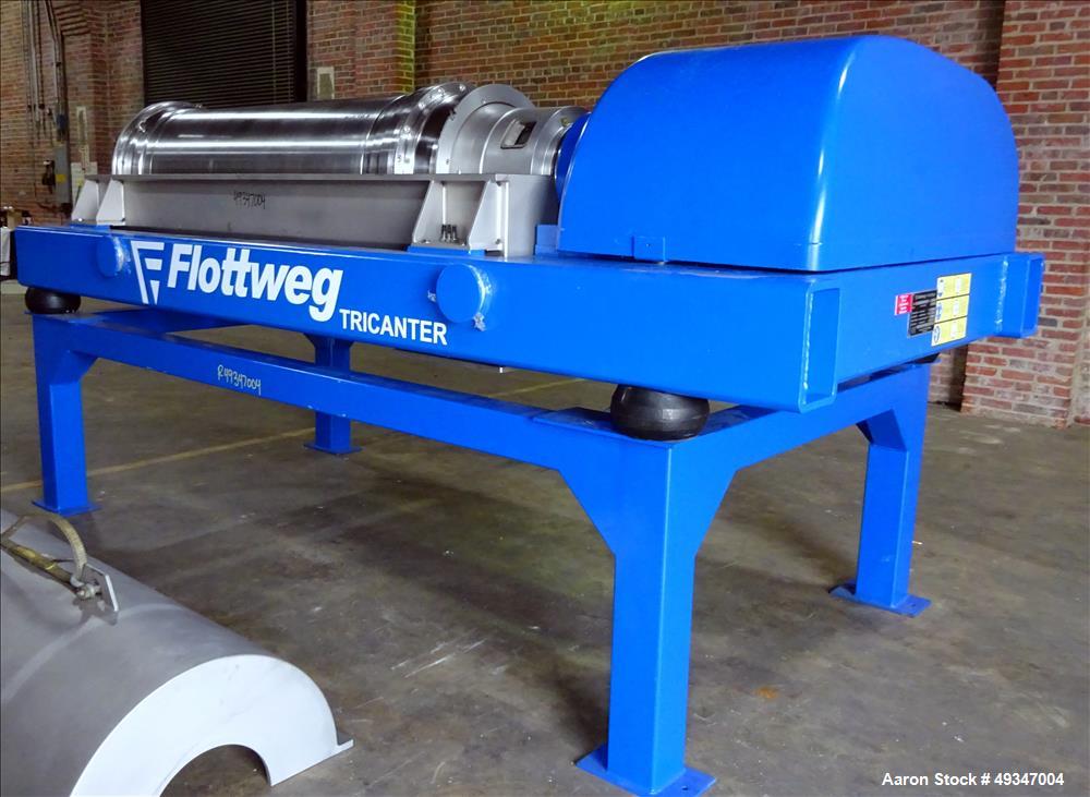Used Flottweg Z53-4/464 Solid Bowl Tricanter Centrifuge.