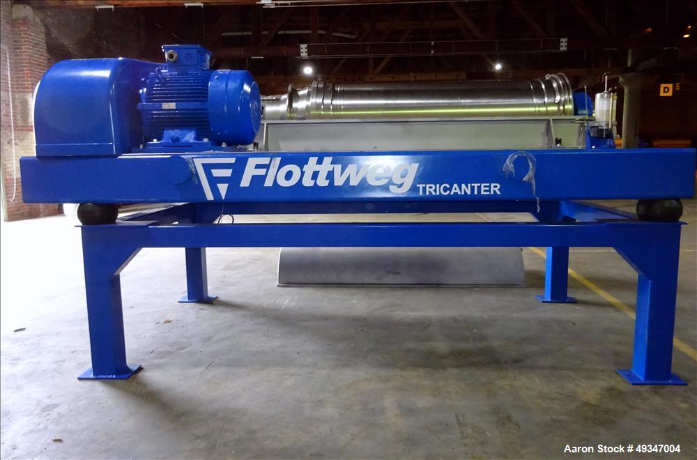 Used Flottweg Z53-4/464 Solid Bowl Tricanter Centrifuge.