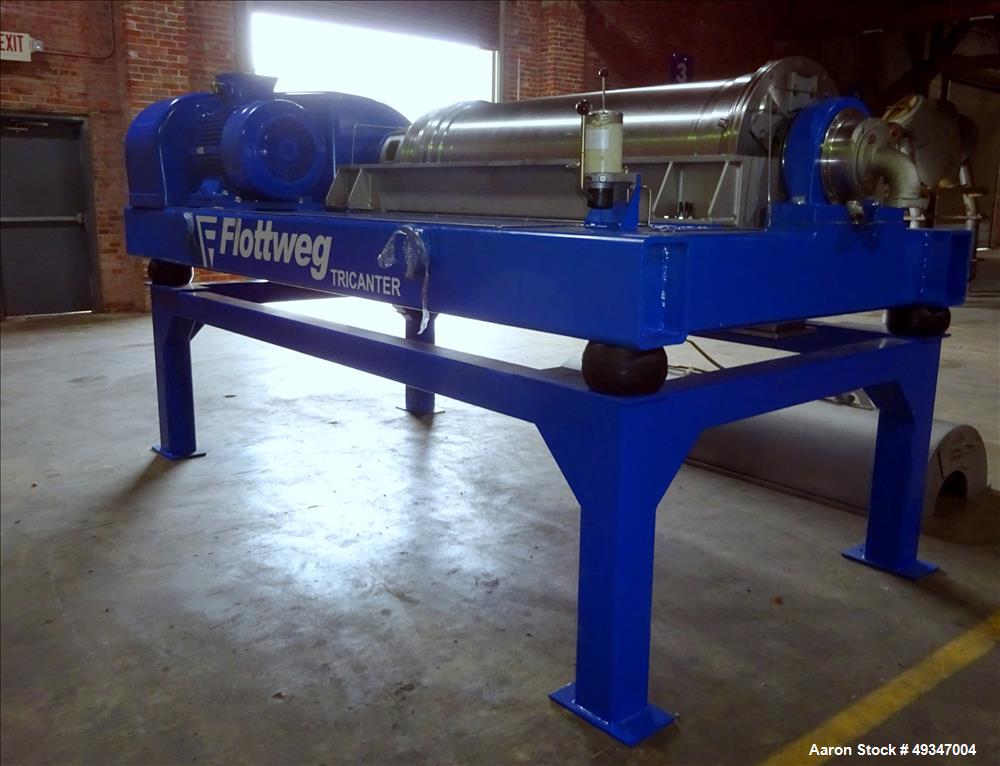 Used Flottweg Z53-4/464 Solid Bowl Tricanter Centrifuge.