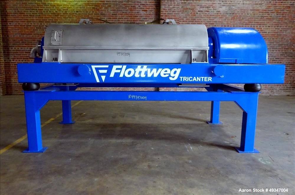 Used Flottweg Z53-4/464 Solid Bowl Tricanter Centrifuge.