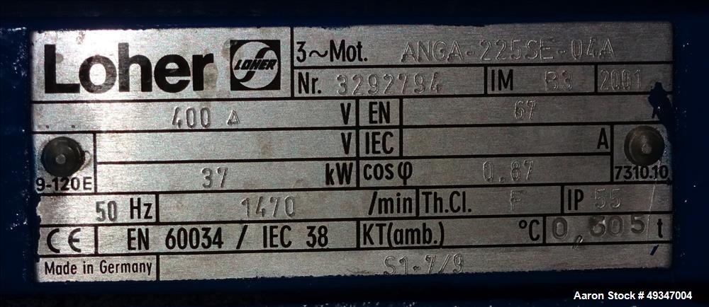 Used Flottweg Z53-4/464 Solid Bowl Tricanter Centrifuge.