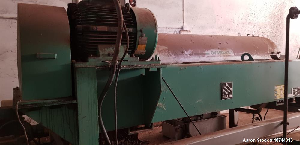 Used Hiller GmbH OV 650-43-1 Solid Bowl Tricanter Centrifuge