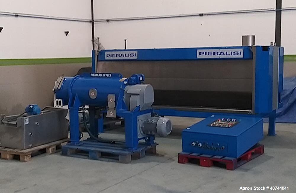 Used PIERALISI Olive Oil Treating System – 1 m³/hr, Tricanter, Mixer, Feed Pump, SS, Tested