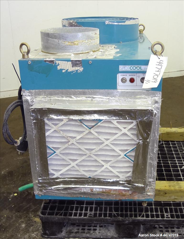 Used Denso Spot Cool Air Conditioner, Model 30HU. Approximate 3.25 Ton cooling capacity, rating condition D.B. 95 degrees F, W.B. 85 degrees F., design pressure 284.4/426.6 psi, air cooled. 3/60/220 ...