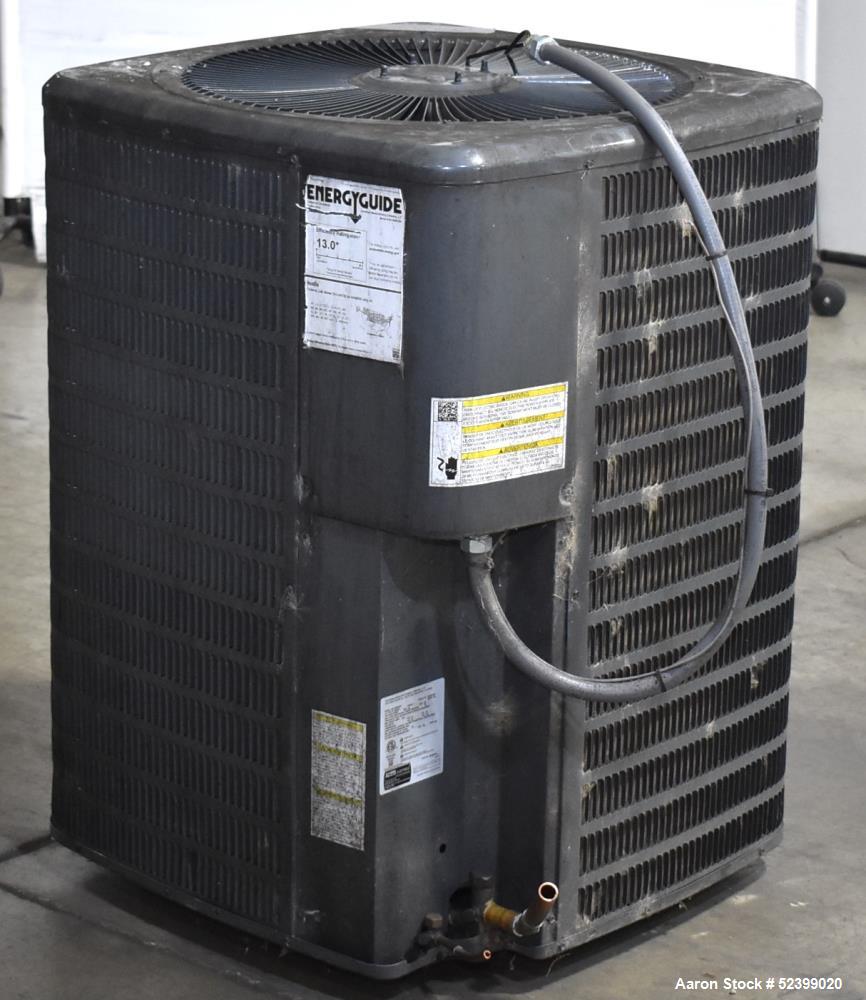 Used Goodman Model GSX130601BH Split System Air Conditioner. 13 SEER. 5 Ton capacity. 60,000 BTU. 77 dB. 1/60/208-230 Volt. 1/4HP fan motor. Compressor RLA25, R-410A, 94 ounce charge.