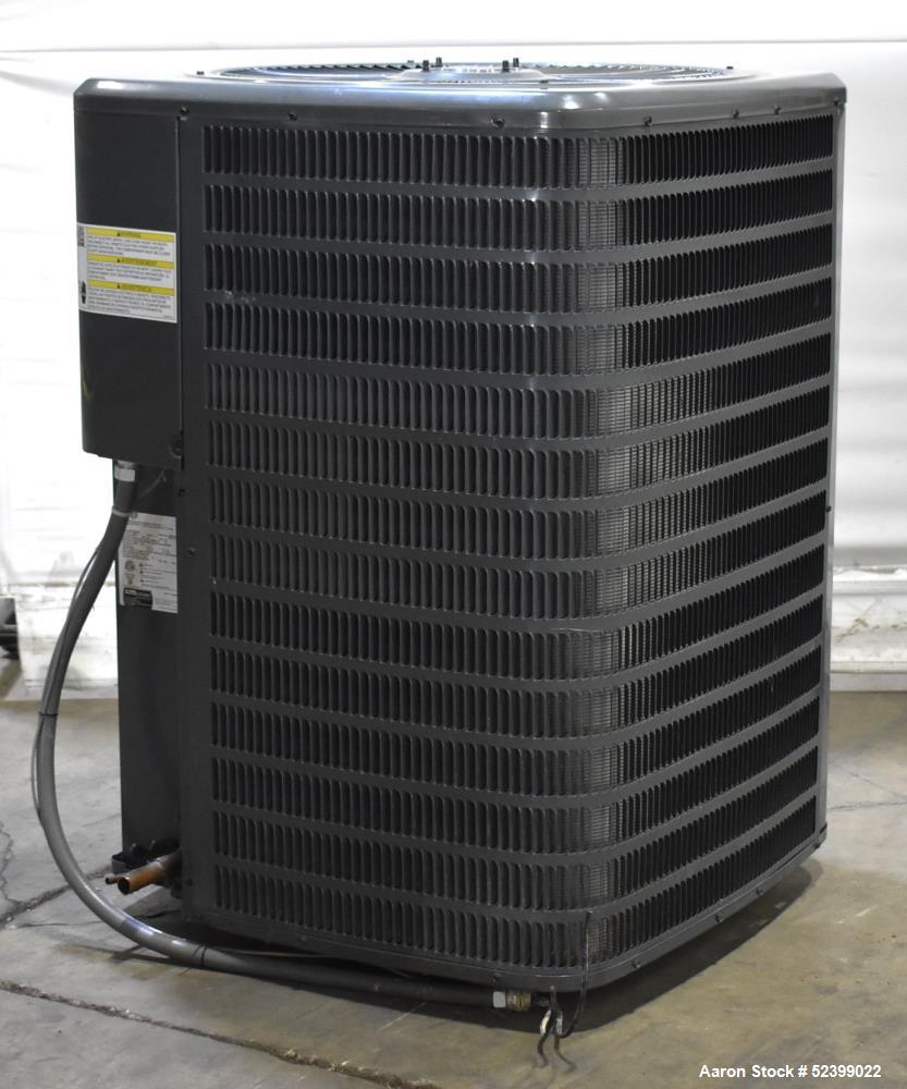 Used Goodman Model GSX130601BH Split System Air Conditioner. 13 SEER. 5 Ton capacity. 60,000 BTU. 77 dB. 1/60/208-230 Volt. 1/4HP fan motor. Compressor RLA25, R-410A, 94 ounce charge.