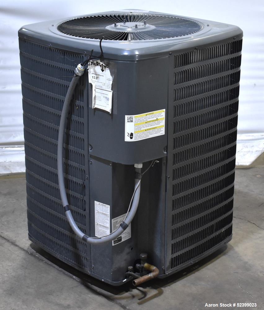 Used Goodman Model GSX130601BH Split System Air Conditioner. 13 SEER. 5 Ton capacity. 60,000 BTU. 77 dB. 1/60/208-230 Volt. 1/4HP fan motor. Compressor RLA25, R-410A, 94 ounce charge.