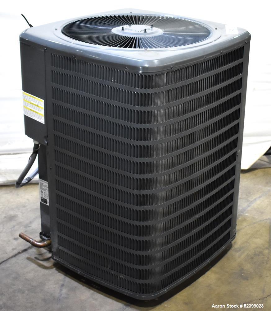 Used Goodman Model GSX130601BH Split System Air Conditioner. 13 SEER. 5 Ton capacity. 60,000 BTU. 77 dB. 1/60/208-230 Volt. 1/4HP fan motor. Compressor RLA25, R-410A, 94 ounce charge.