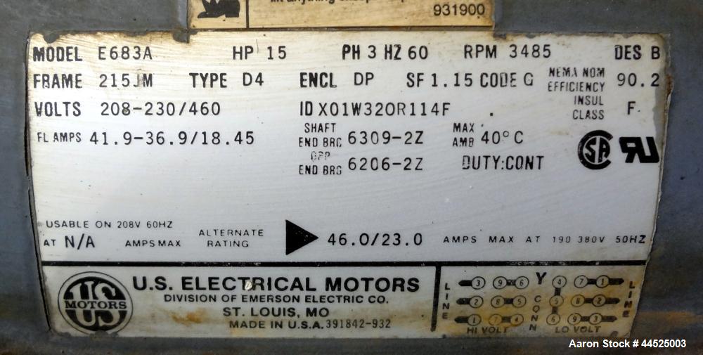 Used Series Air Cooled Central Chiller, Model NECR-2-40
