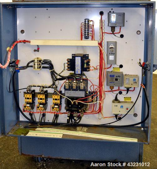 Used AEC Glacier Series Air Cooled Portable Chiller, Model NXGA-15. Cooling capacity 13.5 tons, chilled water 36 gallons per minute. Minimum temperature 20 degrees F. 29 Pound charge of R-22 refriger...