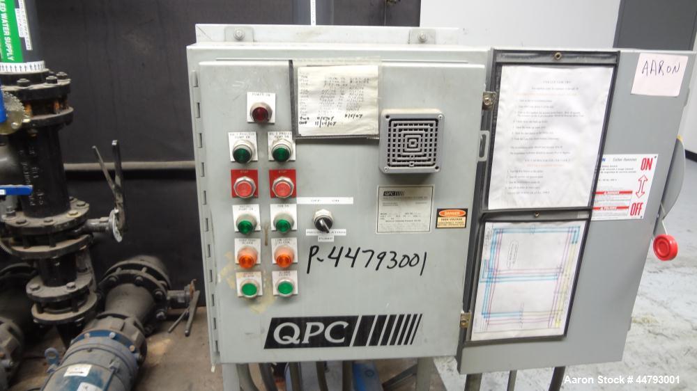 Used Advantage Engineering WPT Series Water Cooled Chiller, Model CC-60WPT-40SRX. Cooling capacity 60 tons. Temperature range 20-60 degrees F., maximum operating pressure 100 psi, heat transfer fluid...