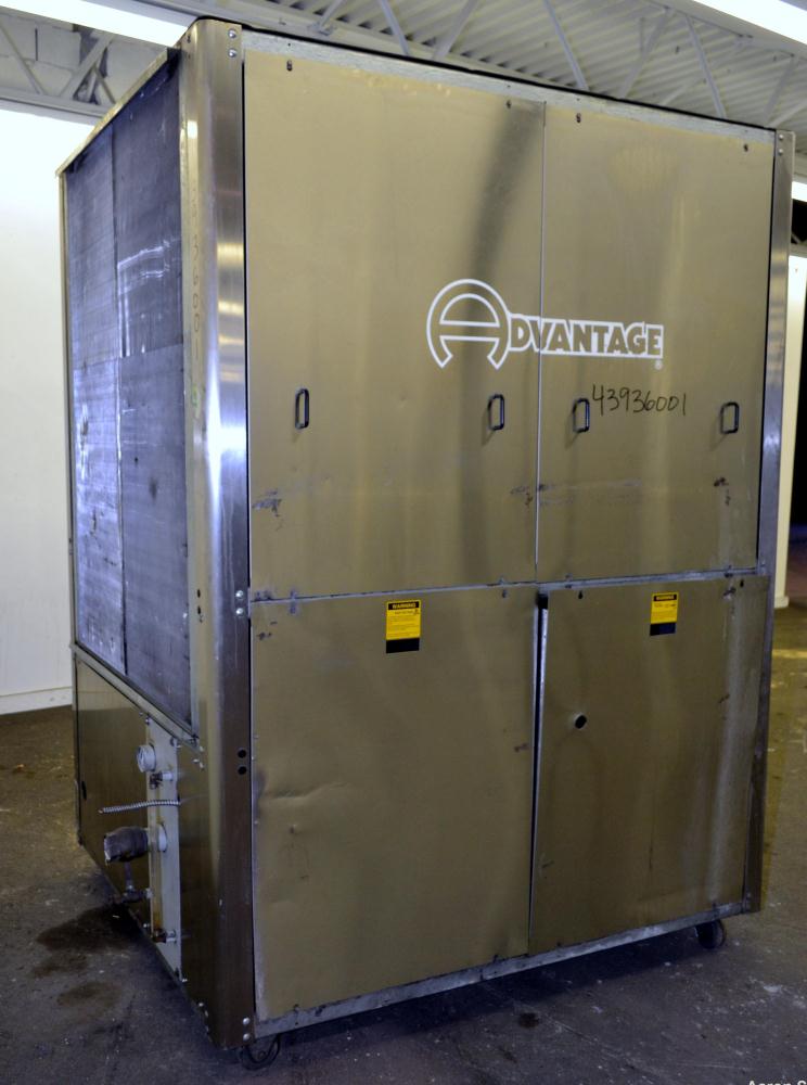 Used Advantage Engineering Maximum Chiller, Model MK-30AM-41HBX, ALT-440/ GPM-72/ PSI-70.Approximately 29 tons, air cooled.Temperature range 48-70 degrees F.3/60/460 volt.Maximum operating pressure 1...
