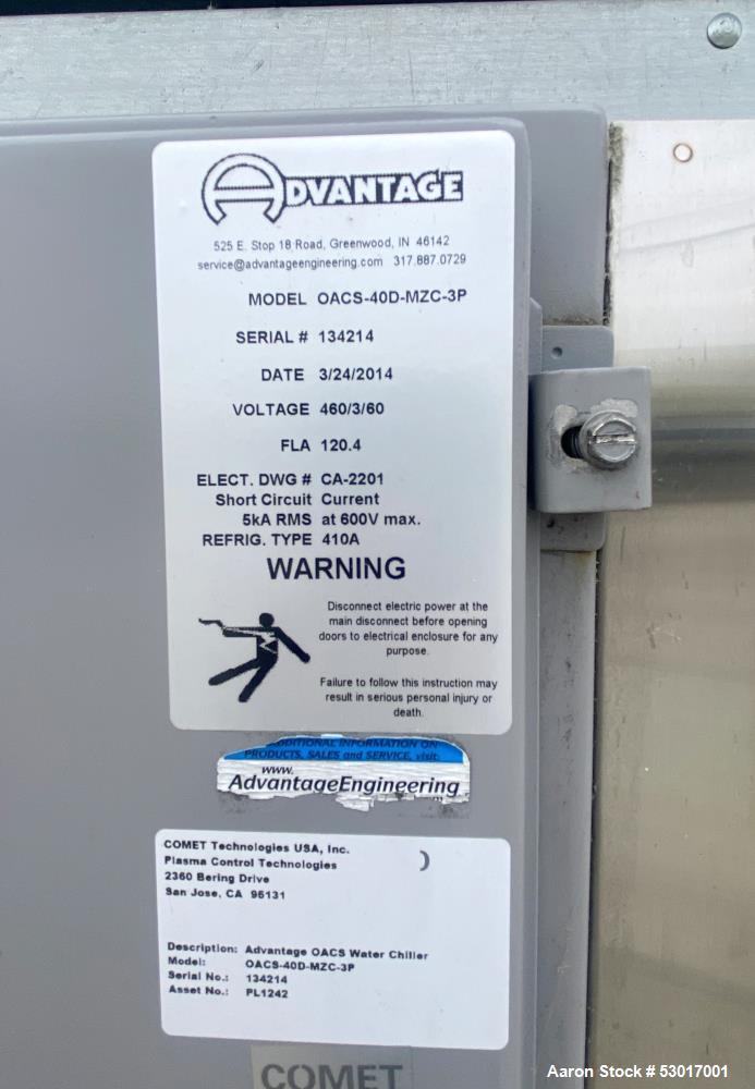 Used Advantage Outdoor Air-Cooled Central Chiller