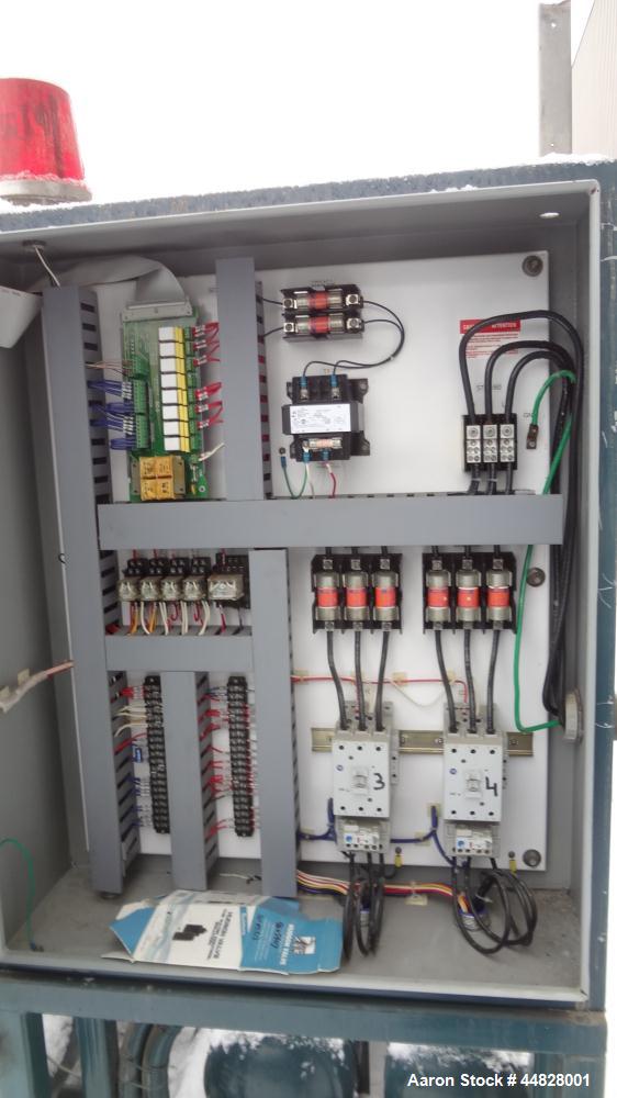 Used Berg Chilling Systems Air Cooled Chiller Package, 48.5 Ton Cooling, Capacity, Model ASR-60-2/1. Consists of: (2) Copelamatic model 6DY-3000TSE-3 semi-hermetic compressors, serial# CCE0112321, CC...