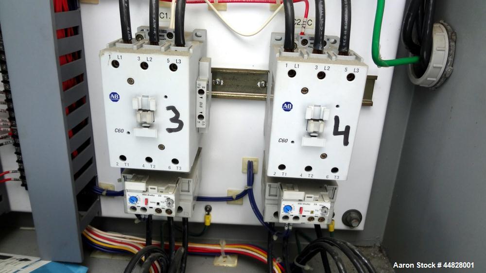Used Berg Chilling Systems Air Cooled Chiller Package, 48.5 Ton Cooling, Capacity, Model ASR-60-2/1. Consists of: (2) Copelamatic model 6DY-3000TSE-3 semi-hermetic compressors, serial# CCE0112321, CC...
