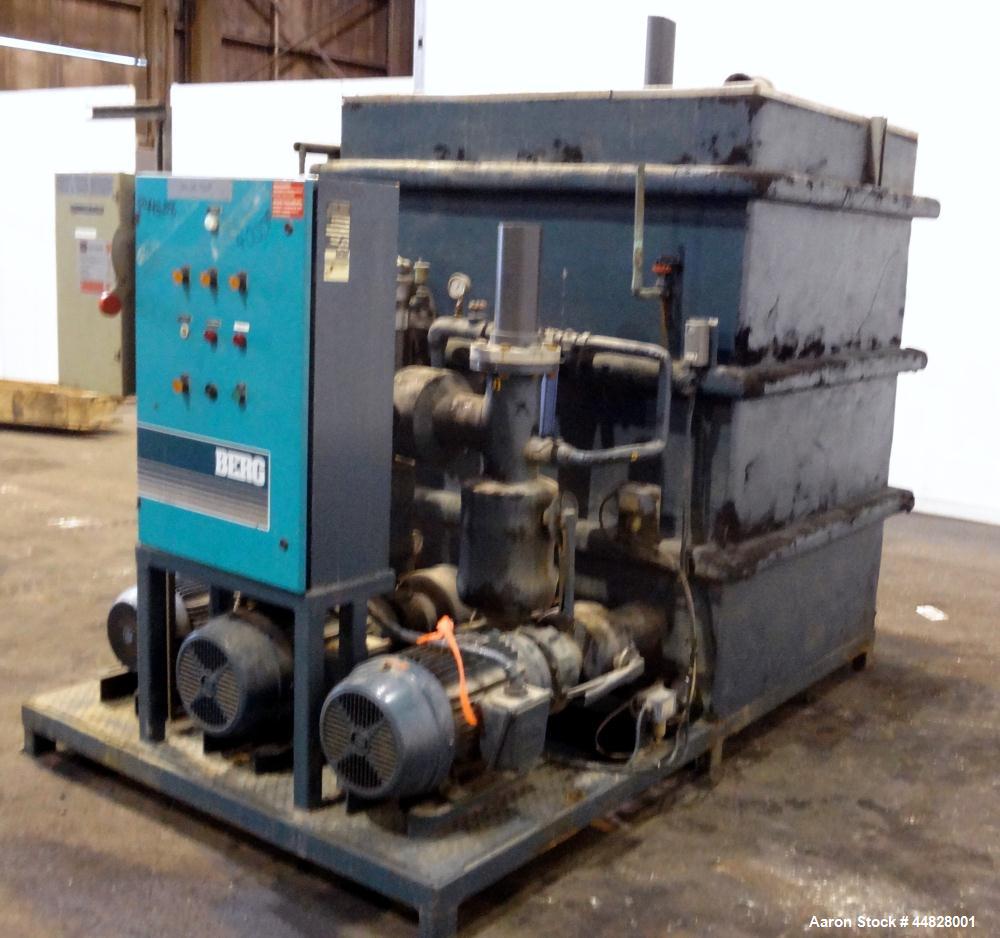 Used Berg Chilling Systems Air Cooled Chiller Package, 48.5 Ton Cooling, Capacity, Model ASR-60-2/1. Consists of: (2) Copelamatic model 6DY-3000TSE-3 semi-hermetic compressors, serial# CCE0112321, CC...