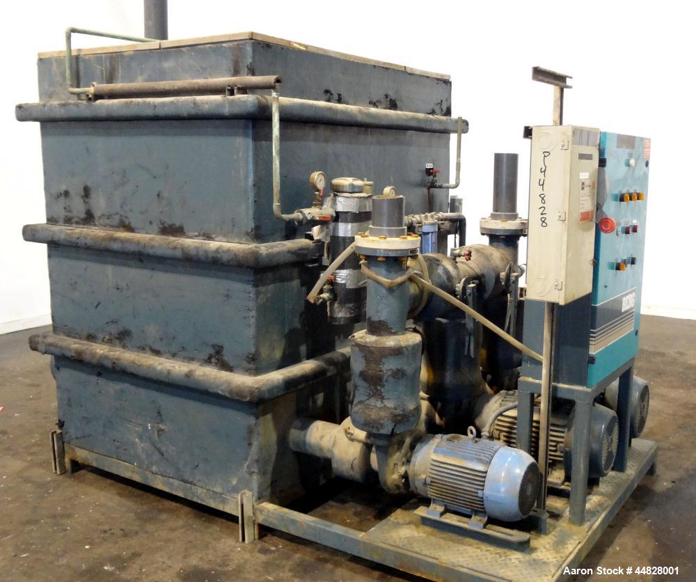 Used Berg Chilling Systems Air Cooled Chiller Package, 48.5 Ton Cooling, Capacity, Model ASR-60-2/1. Consists of: (2) Copelamatic model 6DY-3000TSE-3 semi-hermetic compressors, serial# CCE0112321, CC...