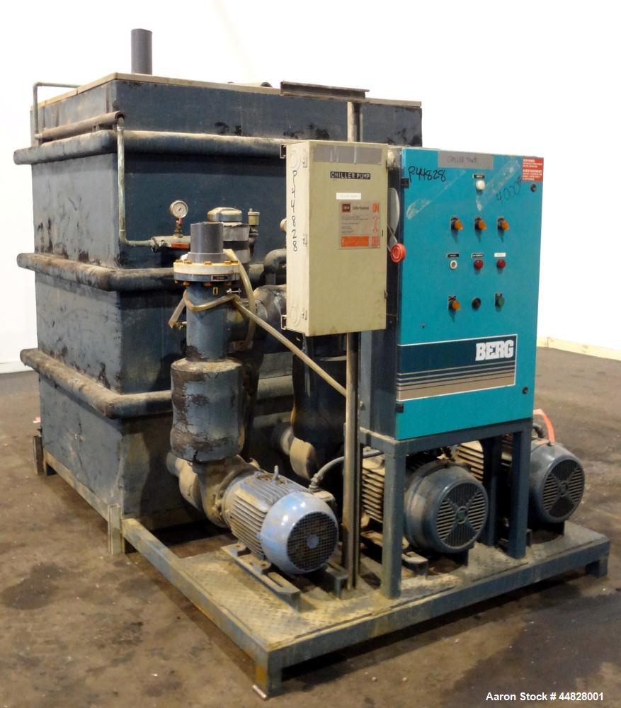 Used- Berg Chilling Systems Air Cooled Chiller Package, 48.5 Ton Cooling, Capacity, Model ASR-60-2/1. Consists of: (2) Copel...