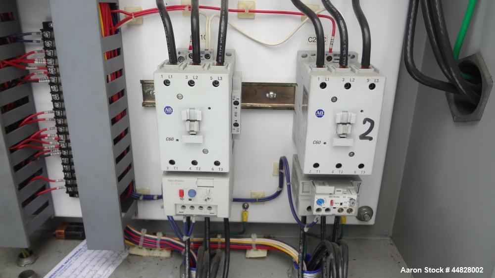 Used Berg Chilling Systems Air Cooled Chiller Package, 48.5 Ton Cooling, Capacity, Model ASR-60-2/1. Consists of: (2) Copelamatic model 6DY-3000TSE-3 semi-hermetic compressors, serial# CCE0112321, CC...