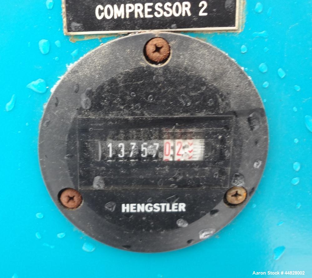 Used Berg Chilling Systems Air Cooled Chiller Package, 48.5 Ton Cooling, Capacity, Model ASR-60-2/1. Consists of: (2) Copelamatic model 6DY-3000TSE-3 semi-hermetic compressors, serial# CCE0112321, CC...