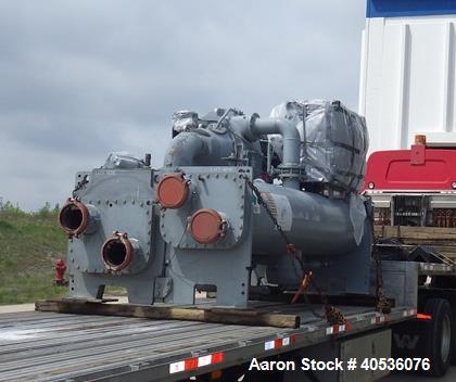 Used Carrier 380 Nominal Ton Water Cooled Centrifugal Chiller, Model 19XR-2222294BHH64. Designed for 460/3/60 volt operation. Includes holding charge only of refrigerant 134a. Mfg. 2008