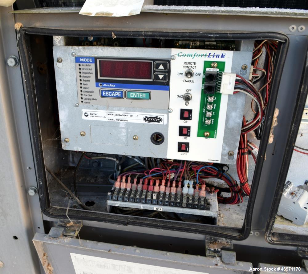 Used Carrier AquaSnap Air Cooled Chiller, Model 30RBA21062-OD-3.