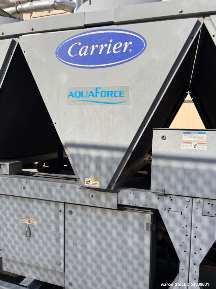 Used Approximately 300 Ton, Carrier AquaForce Air-Cooled Screw Chiller, Model 30XAB30064-0FSXM