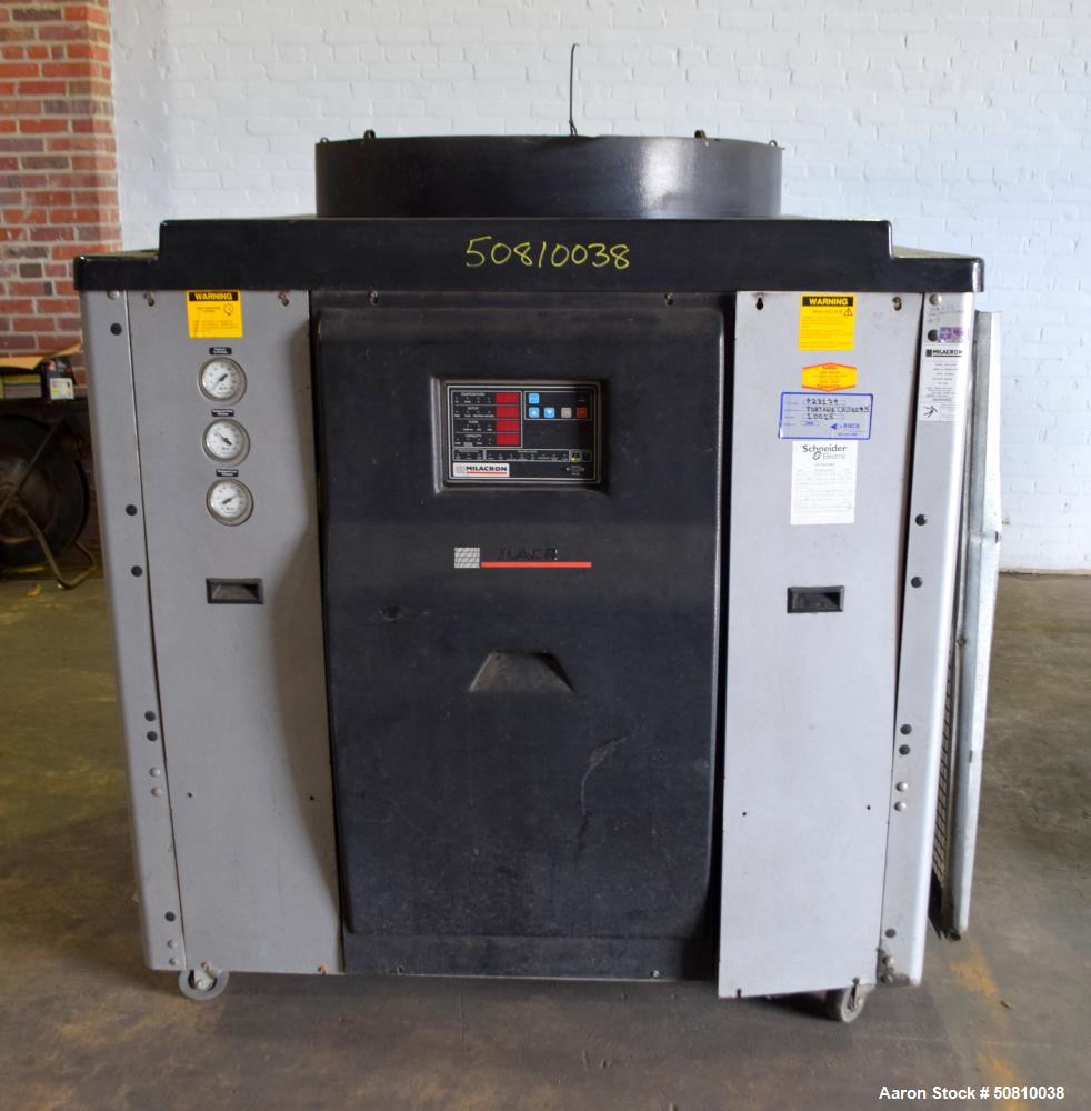 Used- Milacron Portable Air Cooled Chiller, Approximate 14.5 Tons, Model MCA-15-