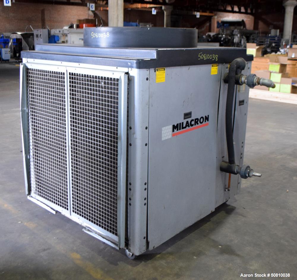 Used- Milacron Portable Air Cooled Chiller, Approximate 14.5 Tons, Model MCA-15-