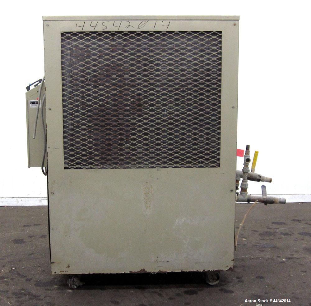 Used Conair MicroKool Chiller, Model MPA-7.5, Approximately 6.9 tons. Air cooled. Temperature range 20 to 65 degrees F. Includes PC-1 Microprocessor control panel. Mounted on casters.