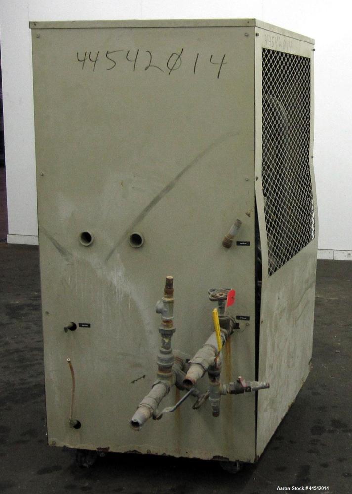 Used Conair MicroKool Chiller, Model MPA-7.5, Approximately 6.9 tons. Air cooled. Temperature range 20 to 65 degrees F. Includes PC-1 Microprocessor control panel. Mounted on casters.
