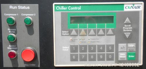 Used Conair PC Series Air Cooled Portable Chiller, Model PCA20. Nominal capacity 19.0-19.9 tons. 3/60/460 volt, 51 amps. Includes a control panel.