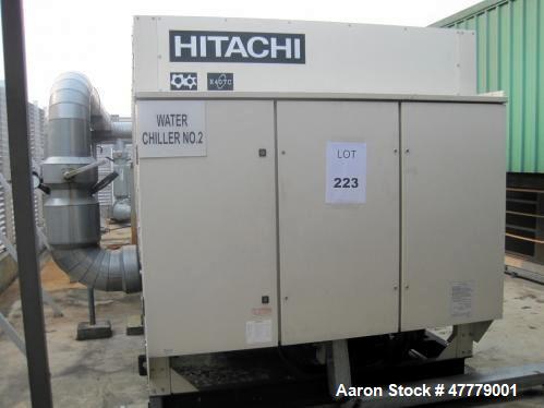 Used Hitachi H Series Air Cooled Chiller, Approximate 103 Tons